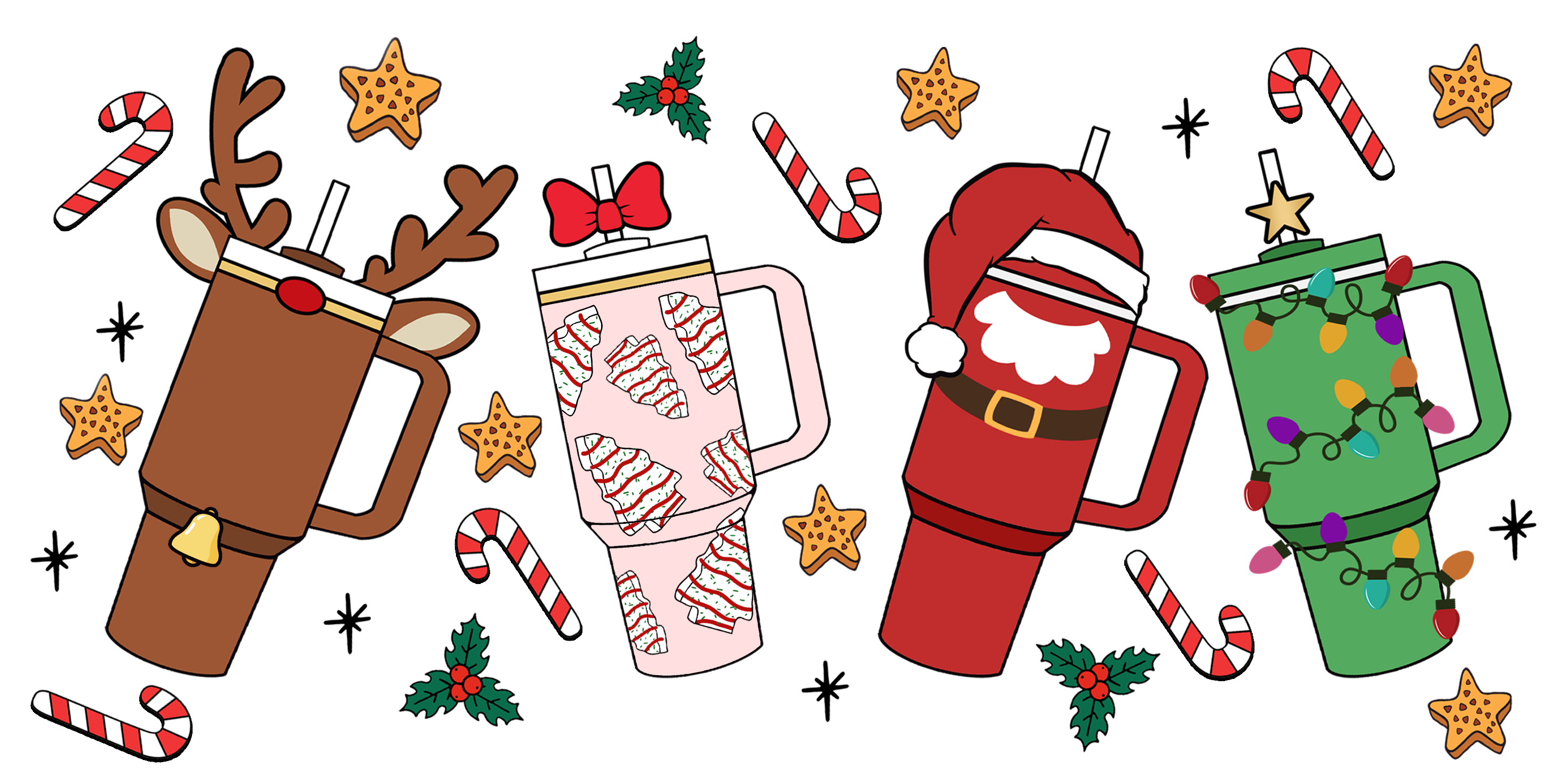 Stanley Christmas 16oz Libby wraps WandaKreates