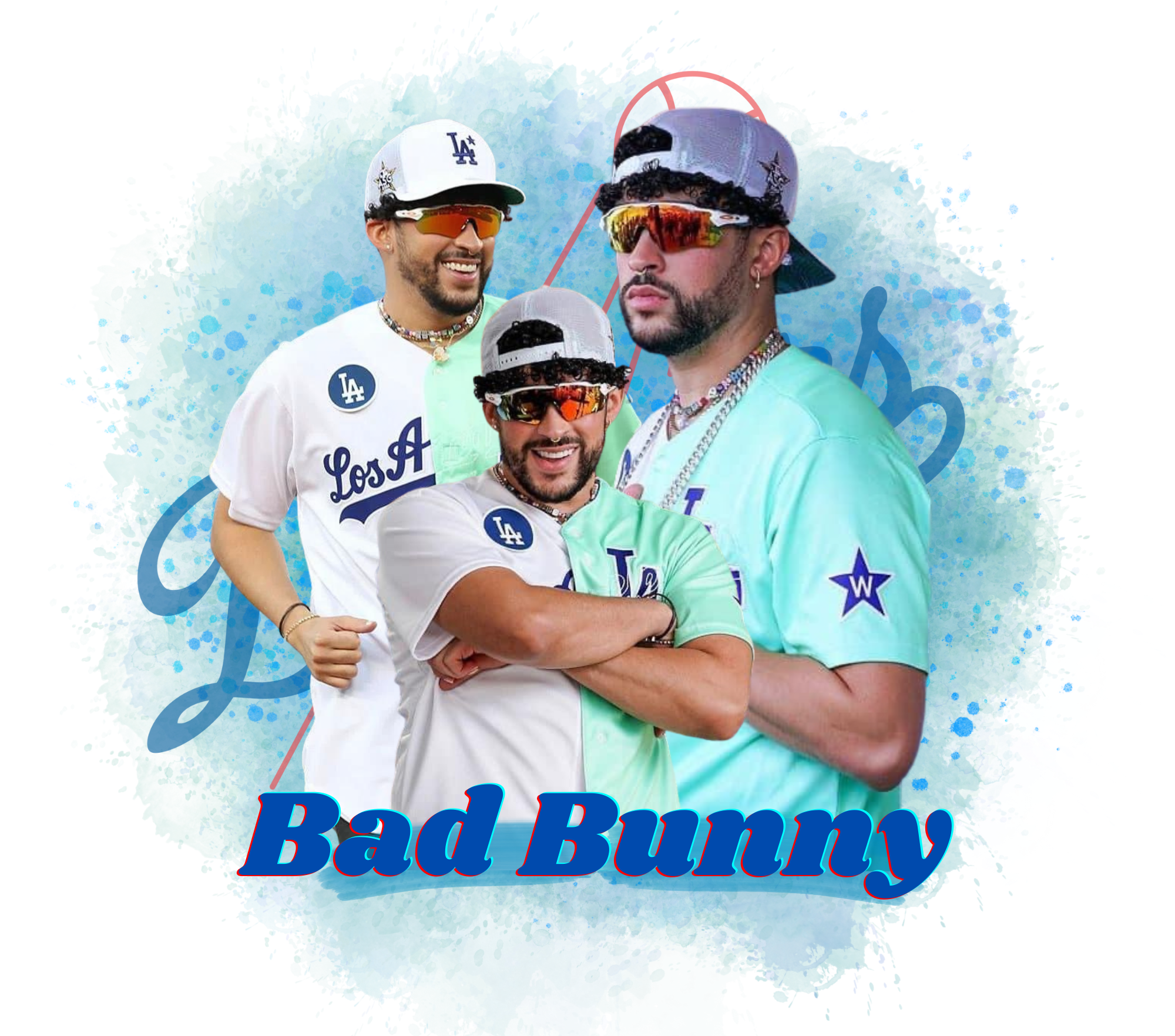 Bad Bunny Dodgers Un Verano Sin Ti Bunny Dodgers Baseball Hawaiian