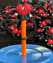 Load image into Gallery viewer, Bad Bunny Heart Straw topper
