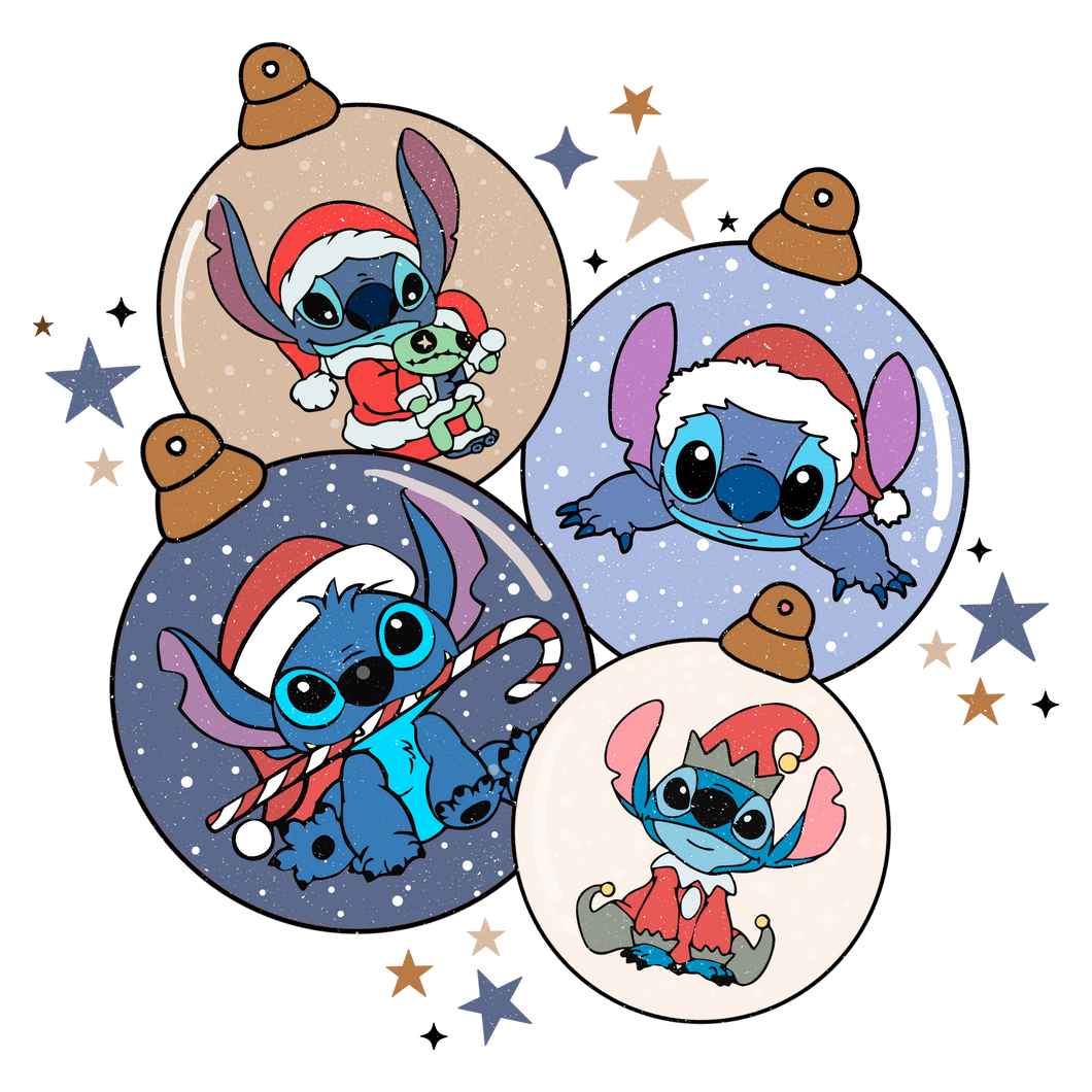 Stitch Christmas Balls