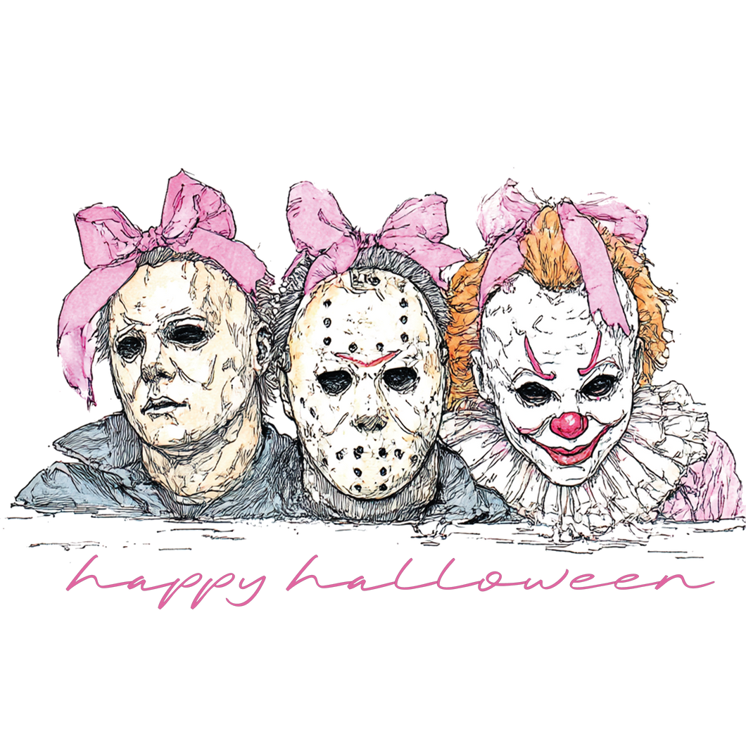 Pretty In Pink Halloween DTF