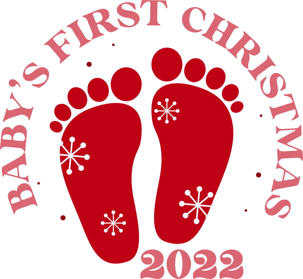 Baby's first Christmas feet 2022