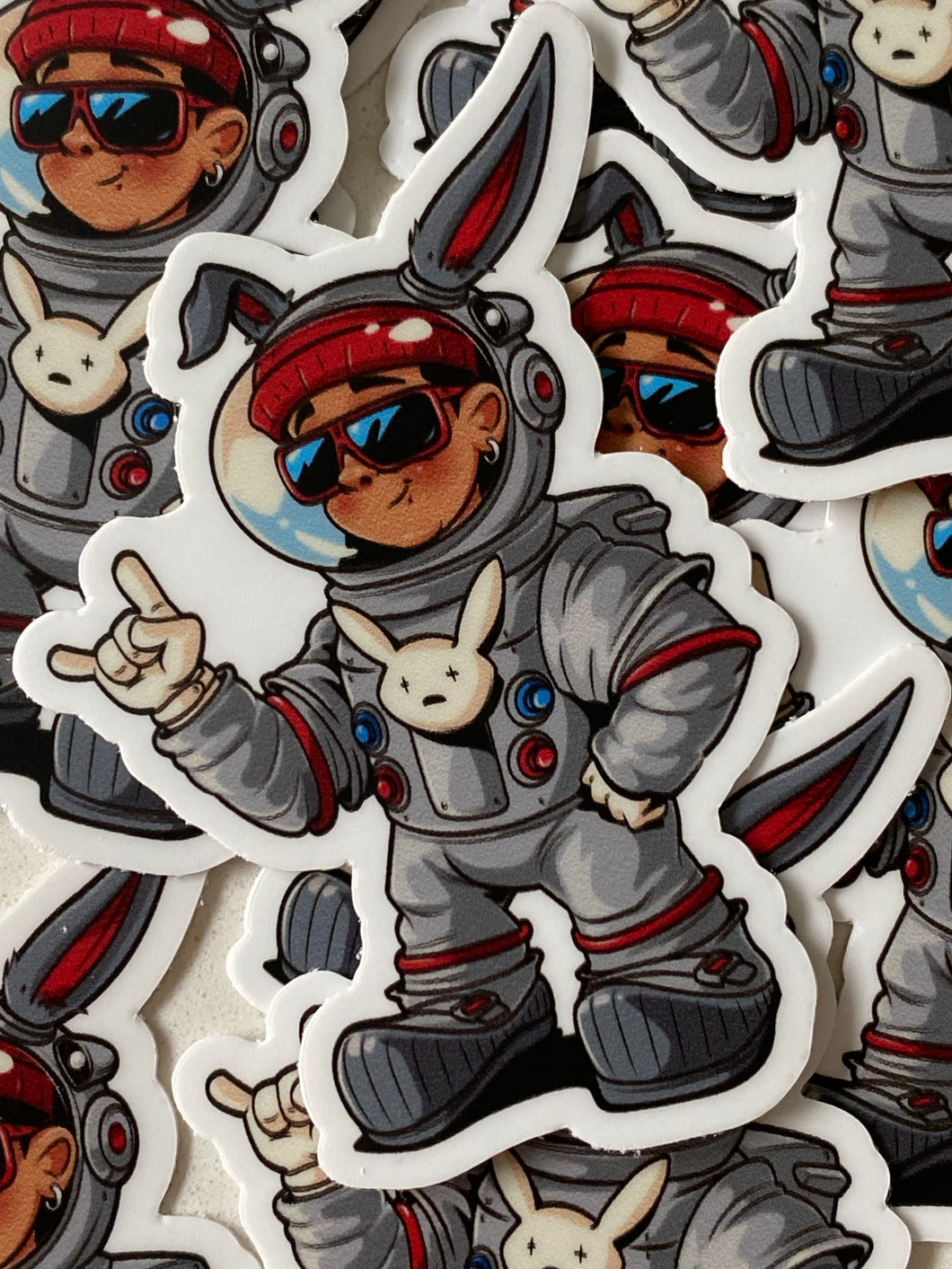 Bad Bunny Astronaut Sticker