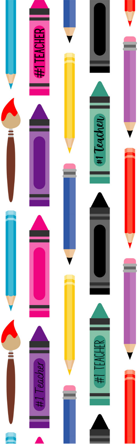Teacher Crayons and pencils
