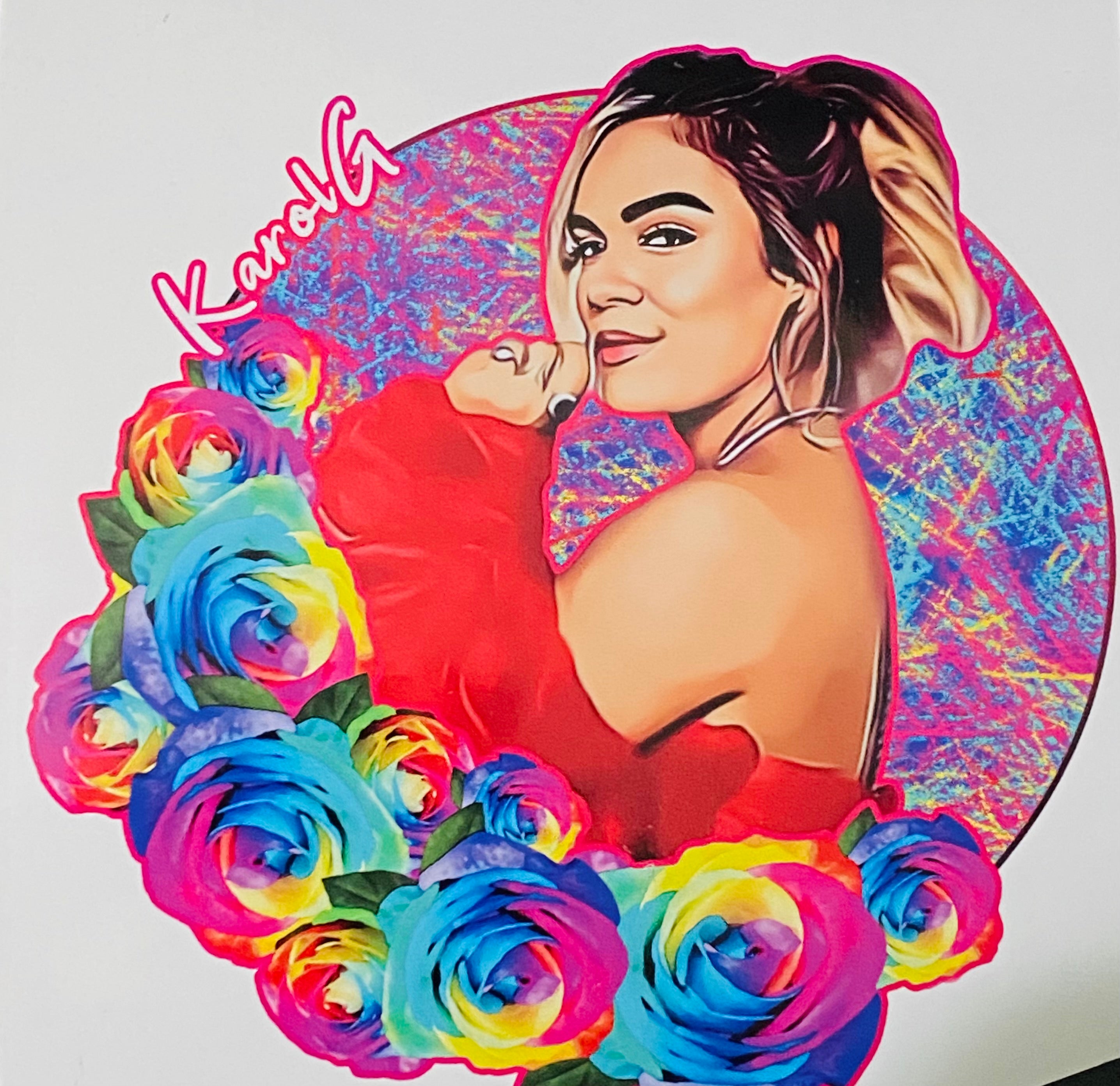 Karol G Roses Cup Vinyl – WandaKreates