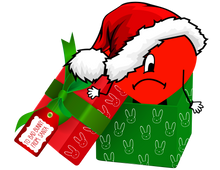Load image into Gallery viewer, Bad Bunny Christmas package with front logo
